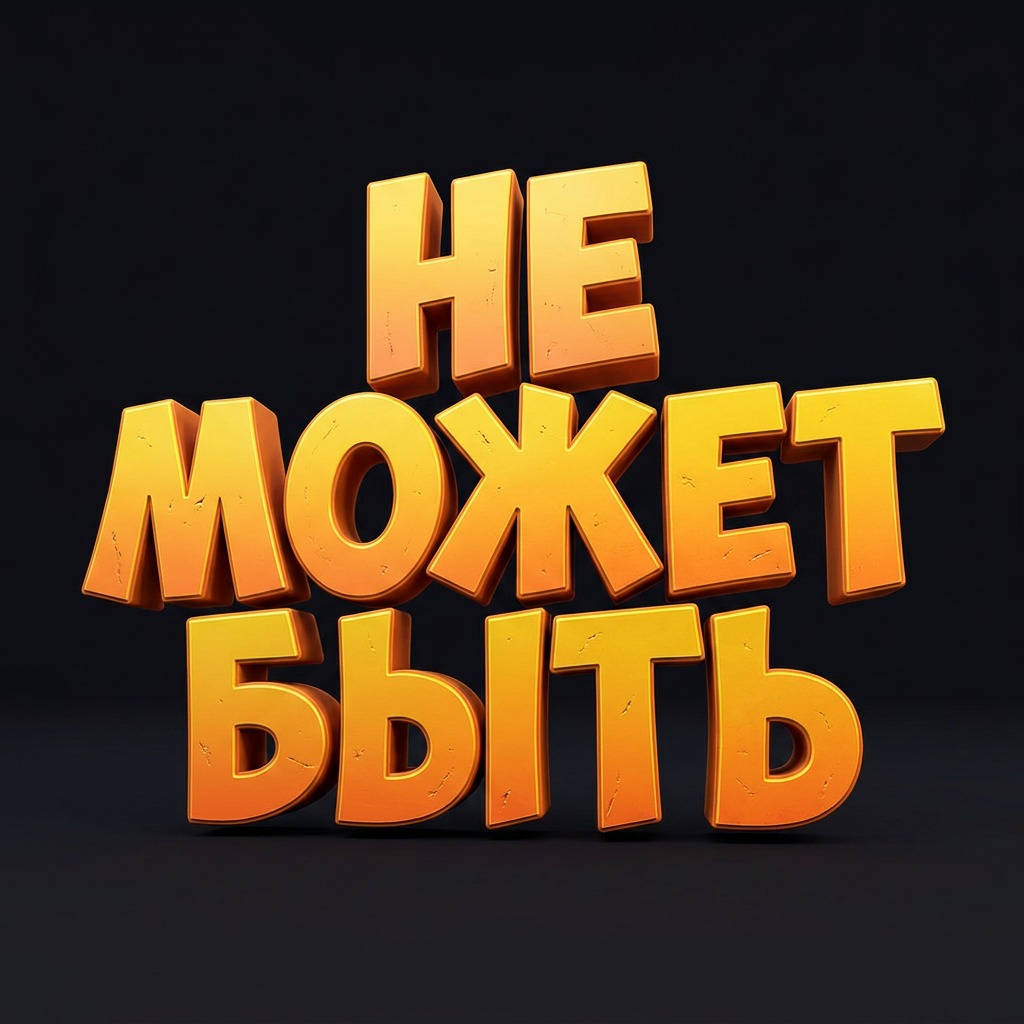 НЕ МОЖЕТ БЫТЬ